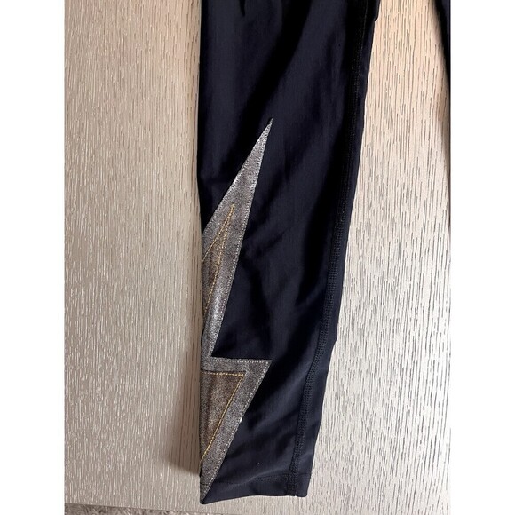 Heroine Sport Strike Leggings Mix Metal Black Size S Womens 25" - Picture 2 of 9